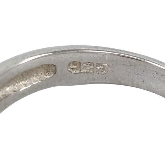 Simulated Ruby Cubic Zirconia Ring | Sterling Silver 925 | Size 6 - Picture 8 of 12